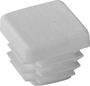 Riggatec Endkappe signalweiß für 20 x 20 x 0,8-3 mm Rohr Vierkant