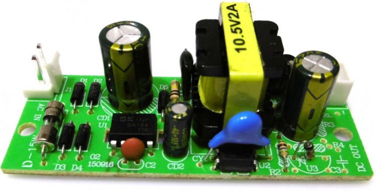 Platine (Netzteil) 10,5V/2A LED PARty UV Spot (D-15W)