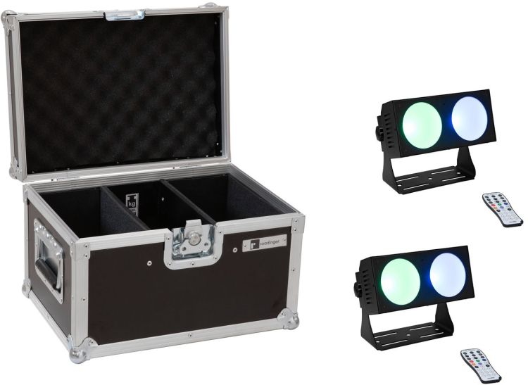 EUROLITE Set 2x LED CBB-2 COB RGB Leiste + Case
