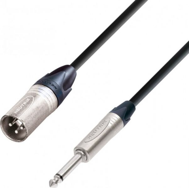 Adam Hall Cables K5 MMP 0150 Mikrofonkabel Neutrik XLR male auf 6,3 mm Kli