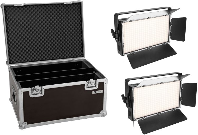 EUROLITE Set 2x LED PLL-360 6000K Panel + Case