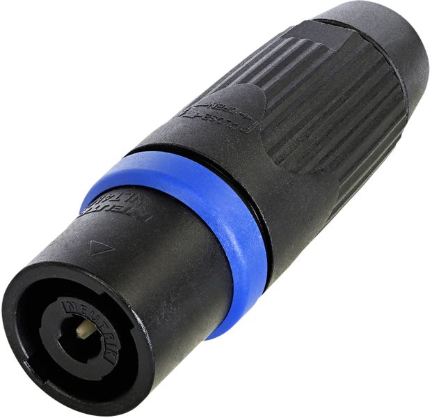 Neutrik speakON 4P – Stecker, schwarzes Gehäuse, schwarzes Gehäuse