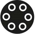 Ersatzteil Gobo 27mm DMH-300 Design 3