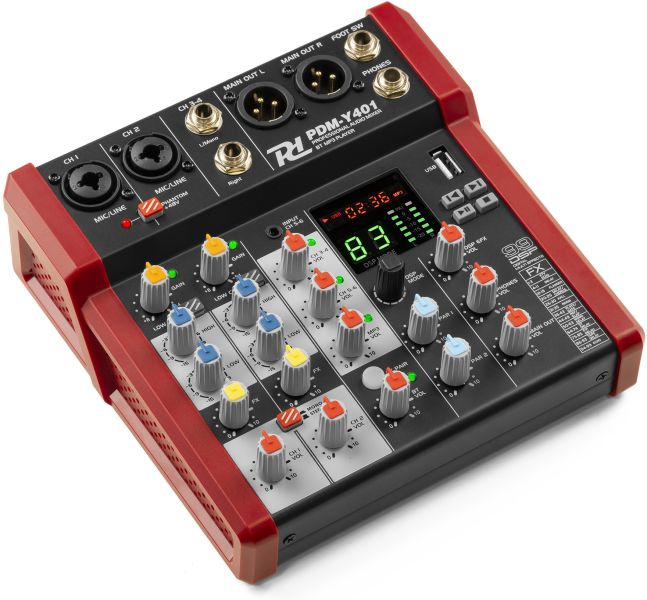 Power Dynamics PDM-Y401 Studio-Musikmischpult 4-Kanal