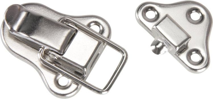 Adam Hall Hardware 1607 AH Aufbauschloss mittel vernickelt im Beutel