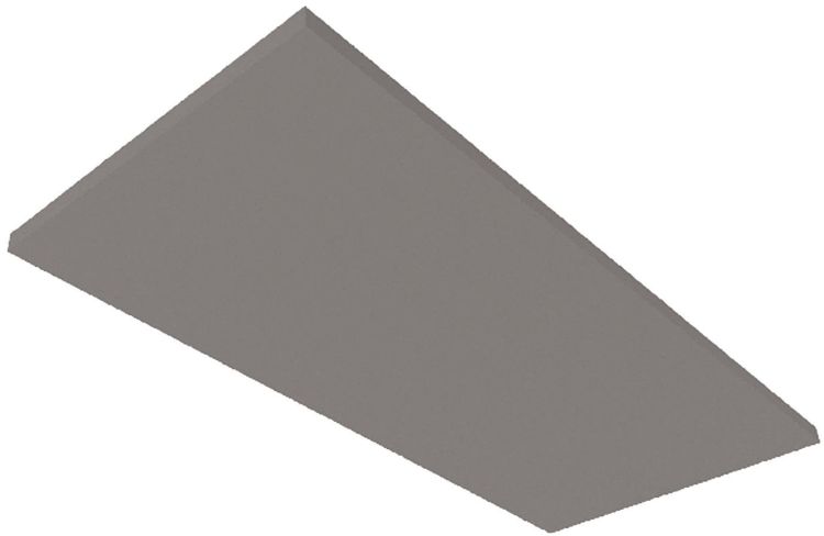 ISOLED Akustikabsorber H25 für Leuchtenrahmen mit Innenformat 500x1192mm, grau