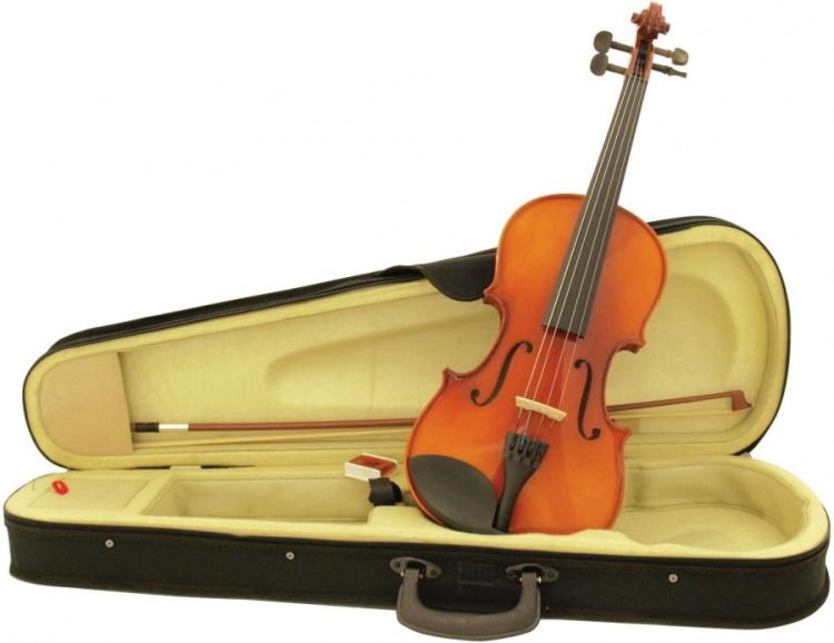 DIMAVERY Violine 4/4 mit Bogen, im Case