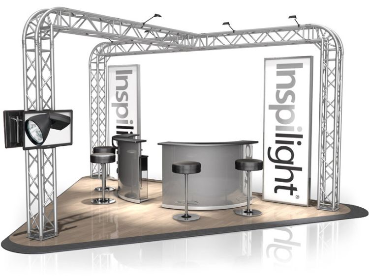 Messestand FD 34 - 6 x 4 x 3 m (LxBxH) - 12 m²