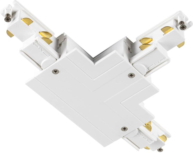 SLV T-Verbinder, für S-TRACK 3-Phasen-Einbauschiene, Erde innen links, weiß, DALI