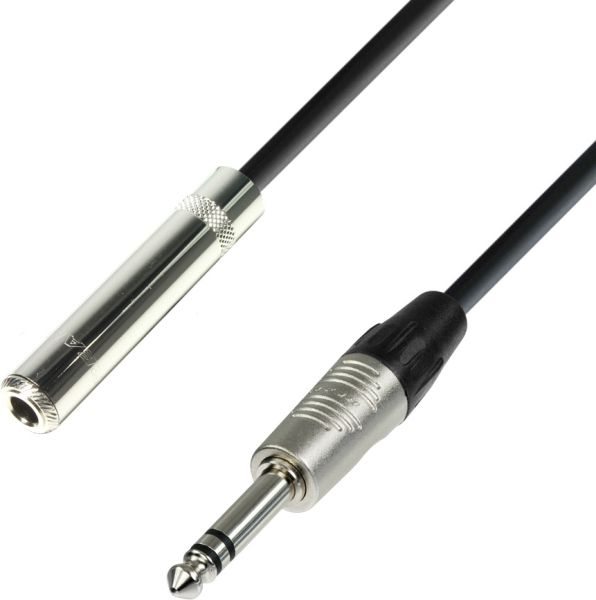 Adam Hall Cables 4 STAR BOV 0150 - Symmetrisches Kabel REAN® Klinke Female TRS x Klinke TRS | 1,5 m