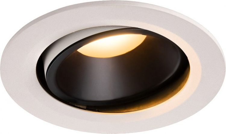 SLV NUMINOS, encastré de plafond intérieur, 40°, blanc/noir, LED, 2700K, orientable
