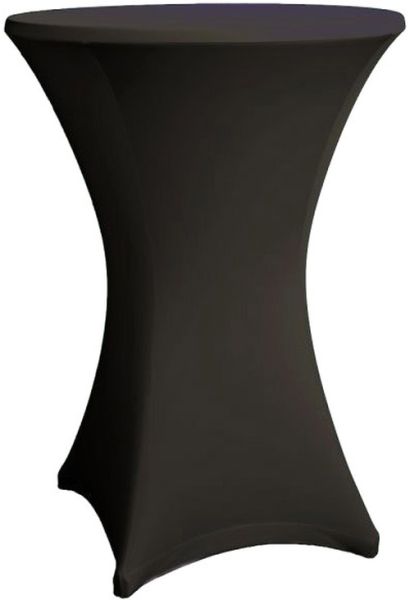 Stehtisch Husse schwarz für 80-86 cm Durchmesser Stretch