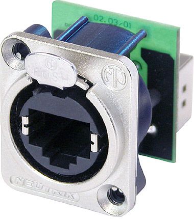 Neutrik NE 8 FDP RJ45 Durchgangs-Einbaubuchse