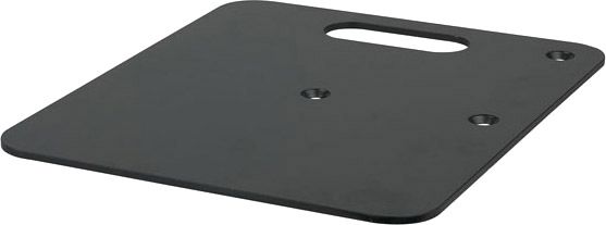 Baseplate 600(l) x 600(w)mm - 14Kg, Black (powder coated)