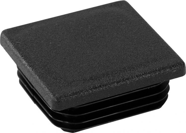 Riggatec Endkappe Schwarz für 50 x 50 x 3-5 mm Rohr Vierkant