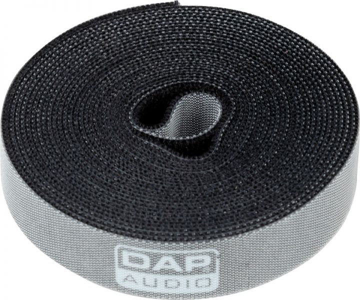 DAP-Audio Velcro Cable Tie on Roll - Schwarz, 20mm x 4500mm