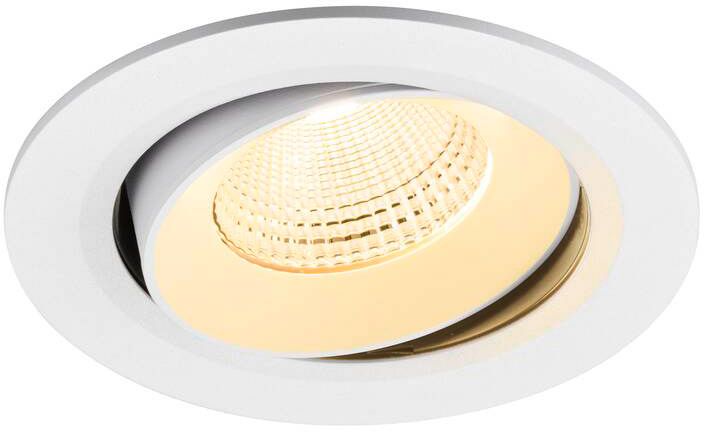 SLV NUMINOS® MOVE L, Deckeneinbauleuchte, 3000 K, 55°, IP20, rund, weiß