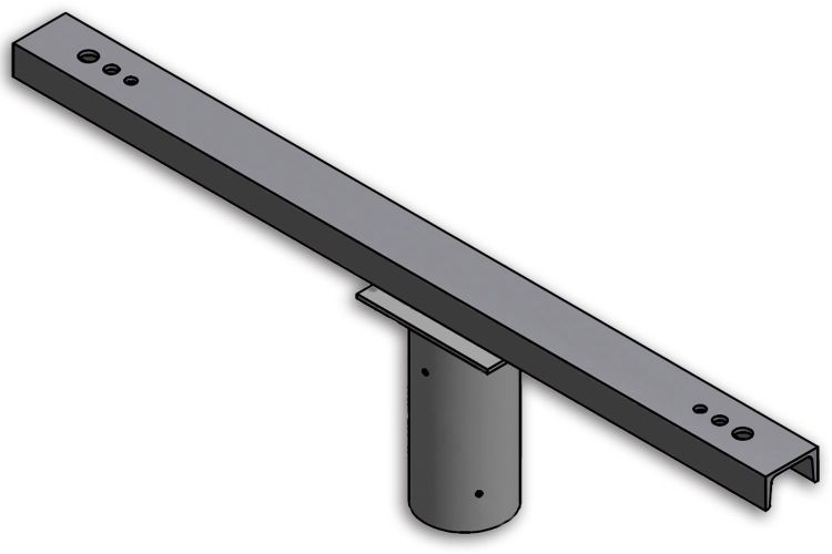 ISOLED Traverse mit Zopfmaß 89/108mm für 2 Fluter