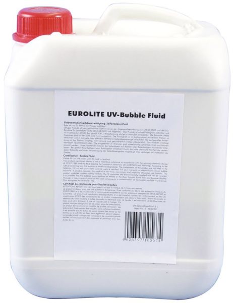 EUROLITE UV-Seifenblasenfluid 5l gelb