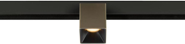 SLV FIXT-IT!, 48V, DALI, eckig, Surface mounted track, Spot, 2000-3000K, 7.4 W, 36°, bronze