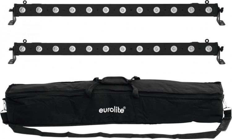 EUROLITE Set 2x LED BAR-12 QCL RGBW + Soft Bag