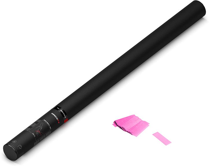 Magic FX Handbetriebene UV Konfettikanone PRO 80cm - Fluo Pink