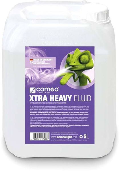 Cameo XTRA HEAVY FLUID 5L Nebelfluid mit sehr hoher Dichte und Standzeit