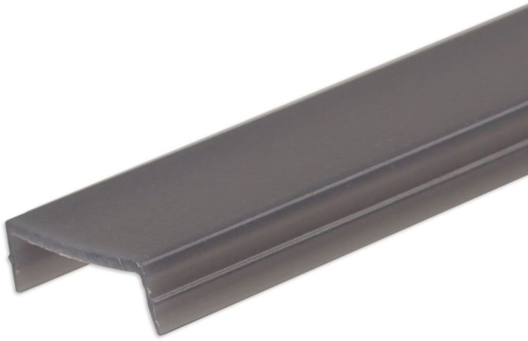 ISOLED COVER schwarz für Track48 Trockenbau-, Einbau- u. Aufbauschiene (H50), 200cm