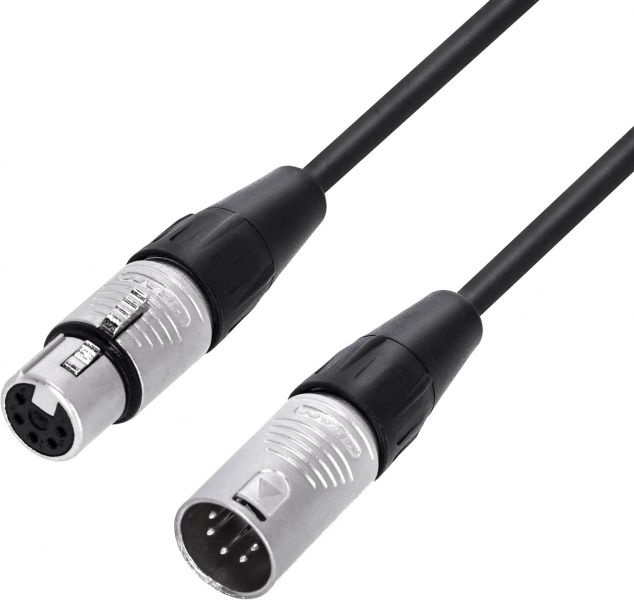 Adam Hall Cables 4 STAR DGH 2000 - DMX Kabel REAN XLR 5-Pol female auf XLR 5-Pol male, 20 m