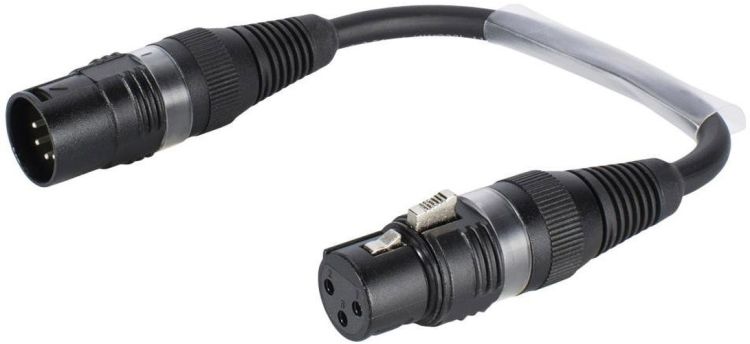 SOMMER CABLE Adapterkabel 3pol XLR(F)/5pol XLR(M)0,15m
