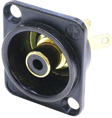 Neutrik NF2D-B-0 - Cinch Chassisstecker female