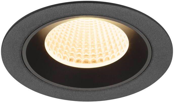SLV NUMINOS® M, Deckeneinbauleuchte, 3000 K, 40°, IP20, rund, schwarz