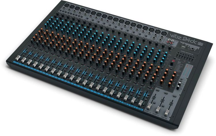 LD Systems VIBZ 24 DC 24-Kanal Mischpult mit DFX und Kompressor
