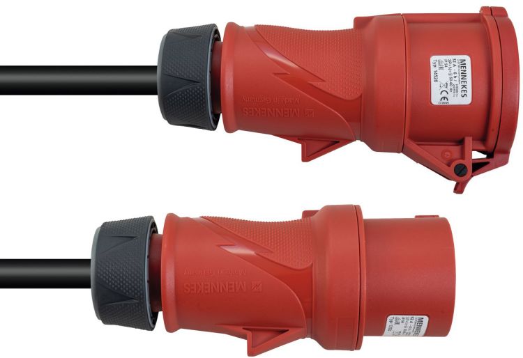 PSSO CEE Verlängerung 32A 5x6 10m rot
