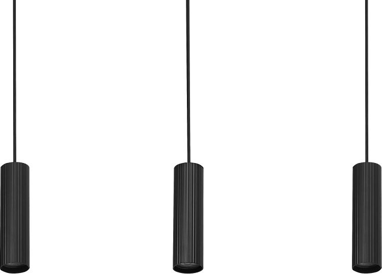 LEDVANCE Decor Drums Pendelleuchte 3XGU10 2XLED Schwarz