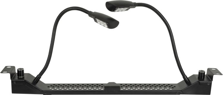 Showgear 19" 2-way Rack Light Individuell dimmbare mehrfarbige RGB-Gooselights