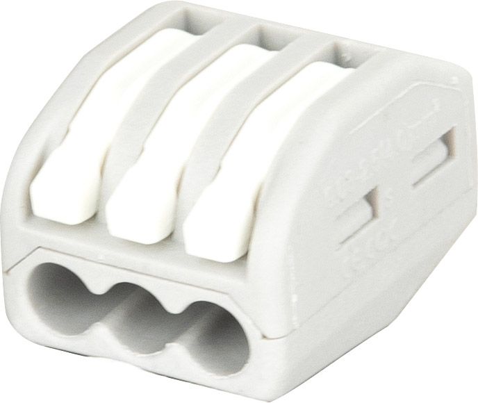 Showgear Cable Terminal - 3-way Farbcodierung - Weiß
