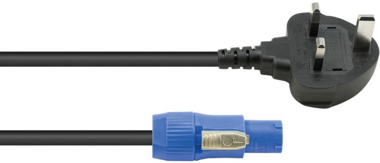 EUROLITE P-Con Netzkabel 3x 1,0mm² 1,2m mit UK Stecker