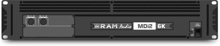 Ram Audio MDi2-6K S/X - 2 Kanal Verstärker 2 x 3000W 4 Ohm mit Speakon/XLR