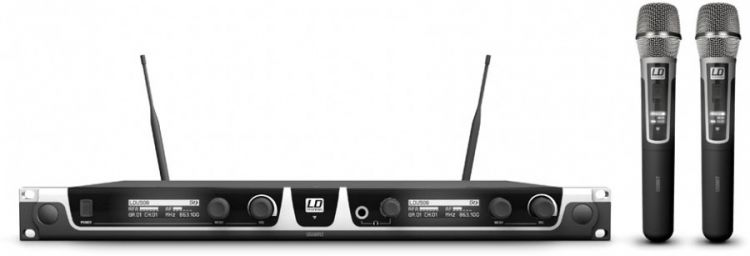 LD Systems U508 HHC 2 Funkmikrofon System mit 2 x Handmikrofon Kondensator