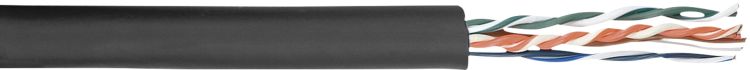DAP-Audio Flexible CAT-5E Kabel Reel - 100-m-Rolle, schwarze Ummantelung