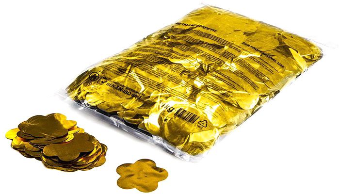 Magic FX Metallic Konfetti Blumenförmig Ø55mm - Gold 1kg