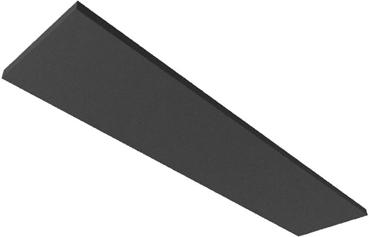 ISOLED Akustikabsorber H25 für Leuchtenrahmen mit Innenformat 320x1500mm, schwarz