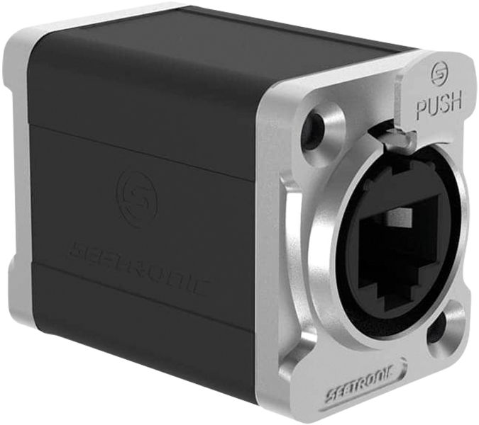 SEETRONIC RJ45-Durchführungskoppler mit Verriegelung