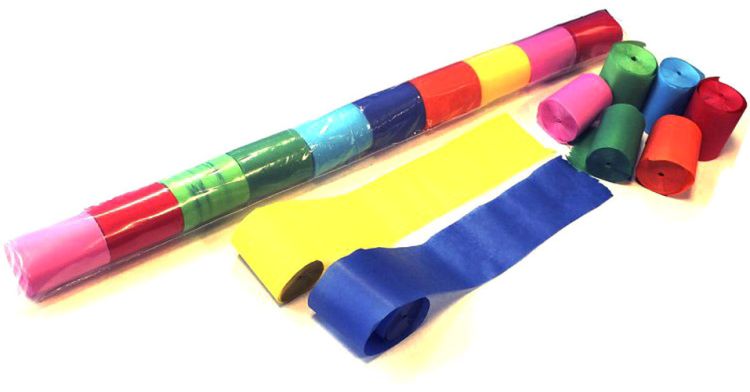 Magic FX Stadium Streamer 20m x 5cm - Bunt