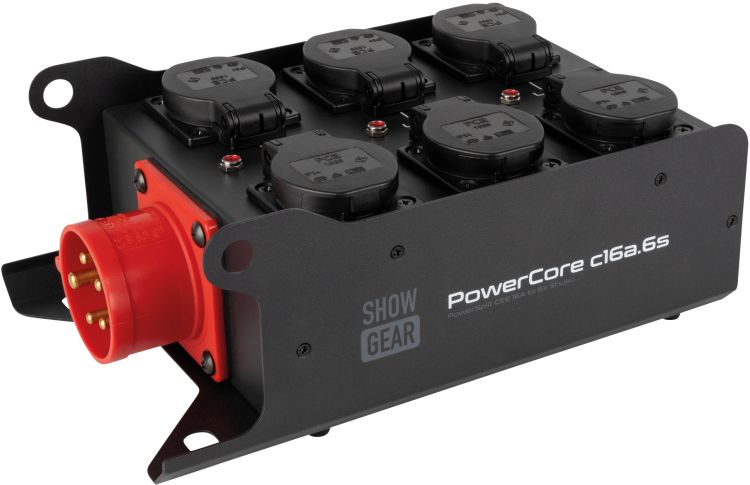 SHOWGEAR PowerCore c16a.6s 6x Schuko – 1x CEE 16 A (5P)