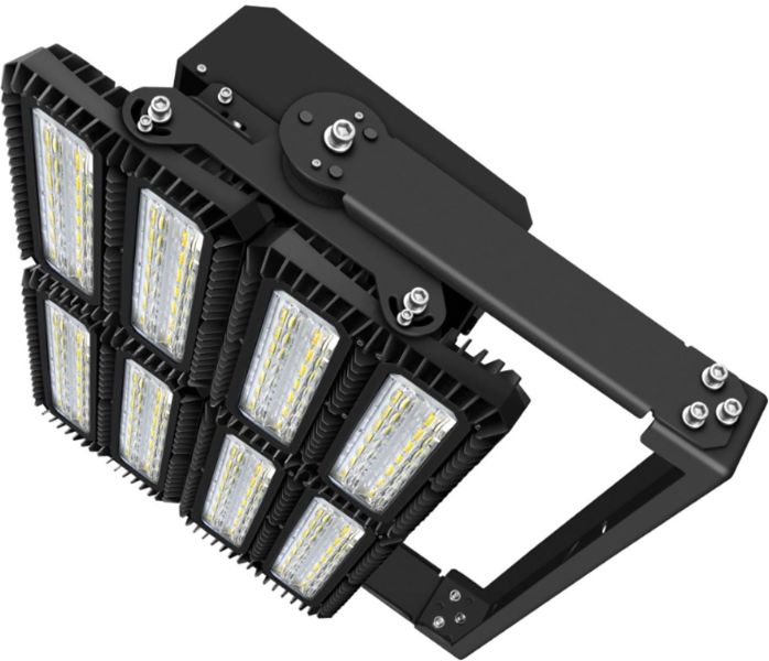 ISOLED LED Flutlicht 900W, 130x25° asymmetrisch, variabel, DALI dimmbar, neutralweiß, IP66