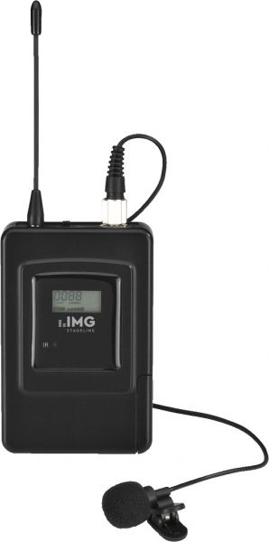 IMG STAGELINE TXS-606LT/2 Multi-Frequenz-Krawattenmikrofon-Sender, 672,000-691,975 MHz