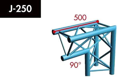 X3K-22 J-250 2-Wege Winkel 90° Spitze unten