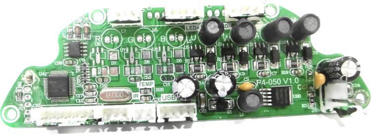 Ersatzteil Platine (Steuerung) LED 4C-7 Silent Slim Spot (P4-050 V1.0) nur 4 Kanäle